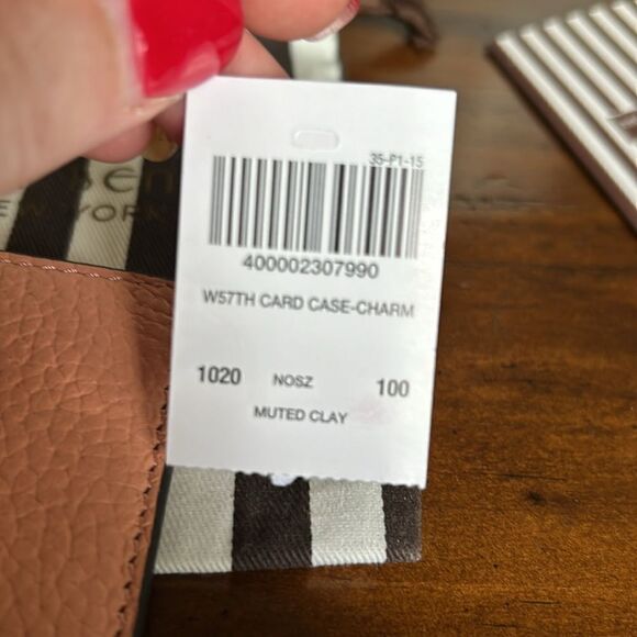 Henri Bendel Card Case with Charm Letter K NWT - Picture 6 of 8